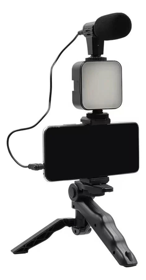 Kit de Grabación Micrófono Luz Led